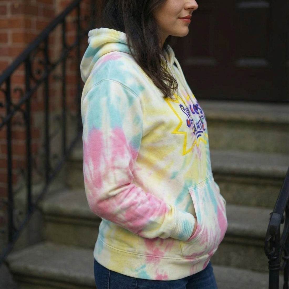 Rugrats Themed-Success Junkie Tie-Dye Hoodie