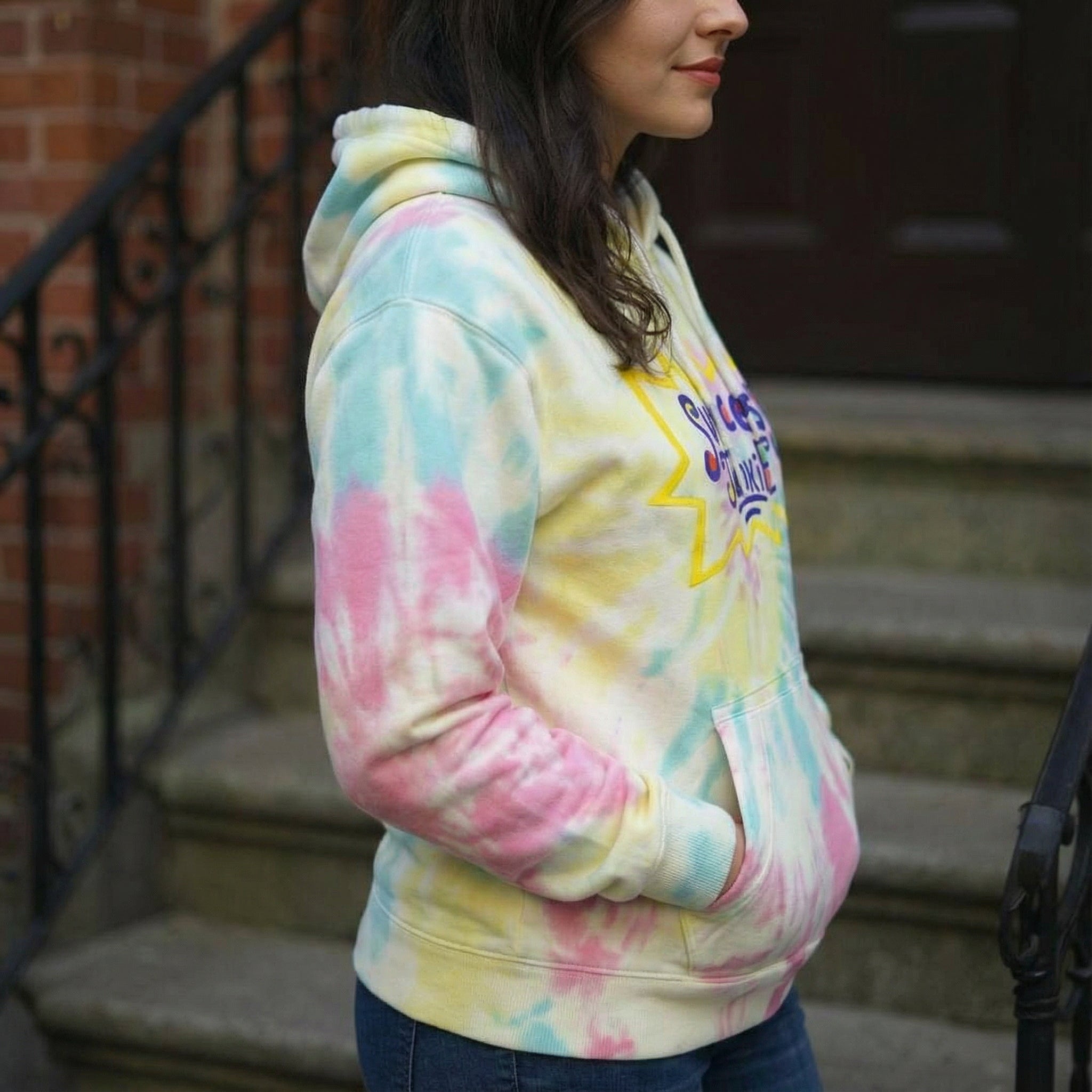 Rugrats Themed-Success Junkie Tie-Dye Hoodie