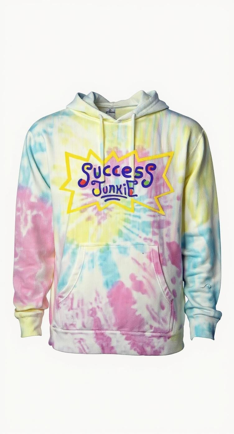 Rugrats Themed-Success Junkie Tie-Dye Hoodie